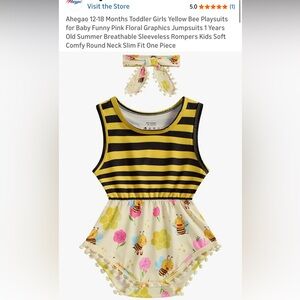 🌟 3 for $12 • NWT • baby bee romper